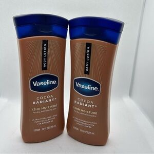 NWT Lot of 2 Vaseline Intensive Care Cocoa Radiant Body Lotion 10 oz Each
